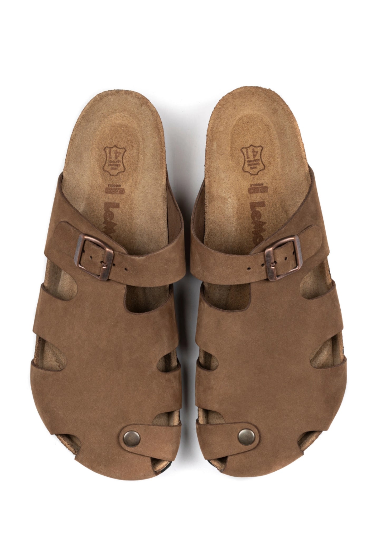 Diego- Natural Cork- Suede Leather- Sand