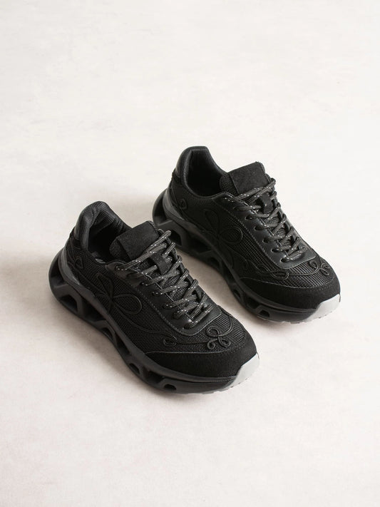 Lemoors Mia Fileli Yüzey Havalı Hafif Yumuşak Tabanlı Sneaker