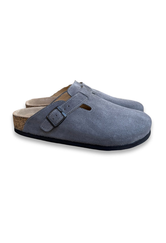 Susana- Natural Cork- Suede Leather- Antrasit