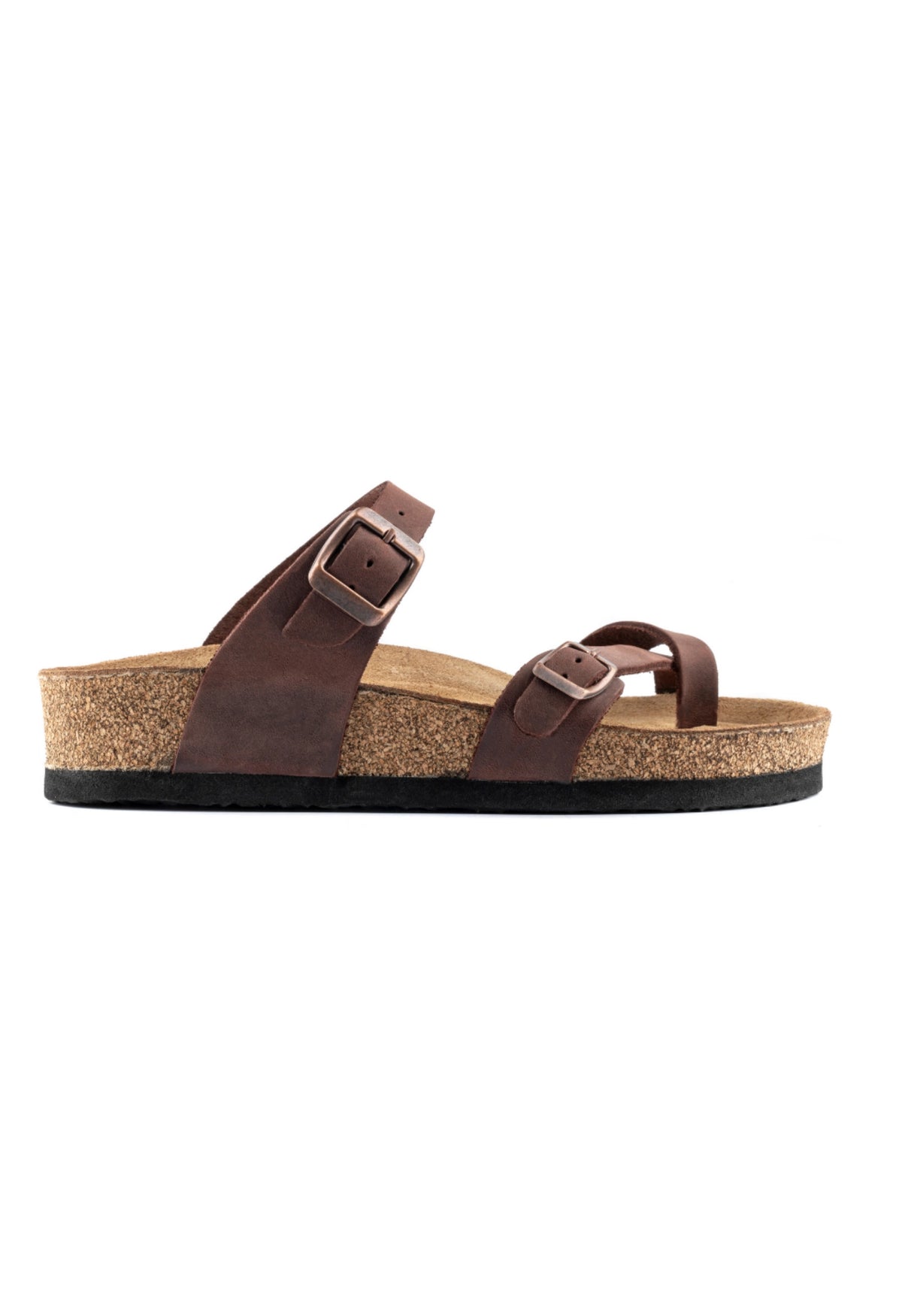 Adriana - Natural Cork- Oiled Leather - Habana
