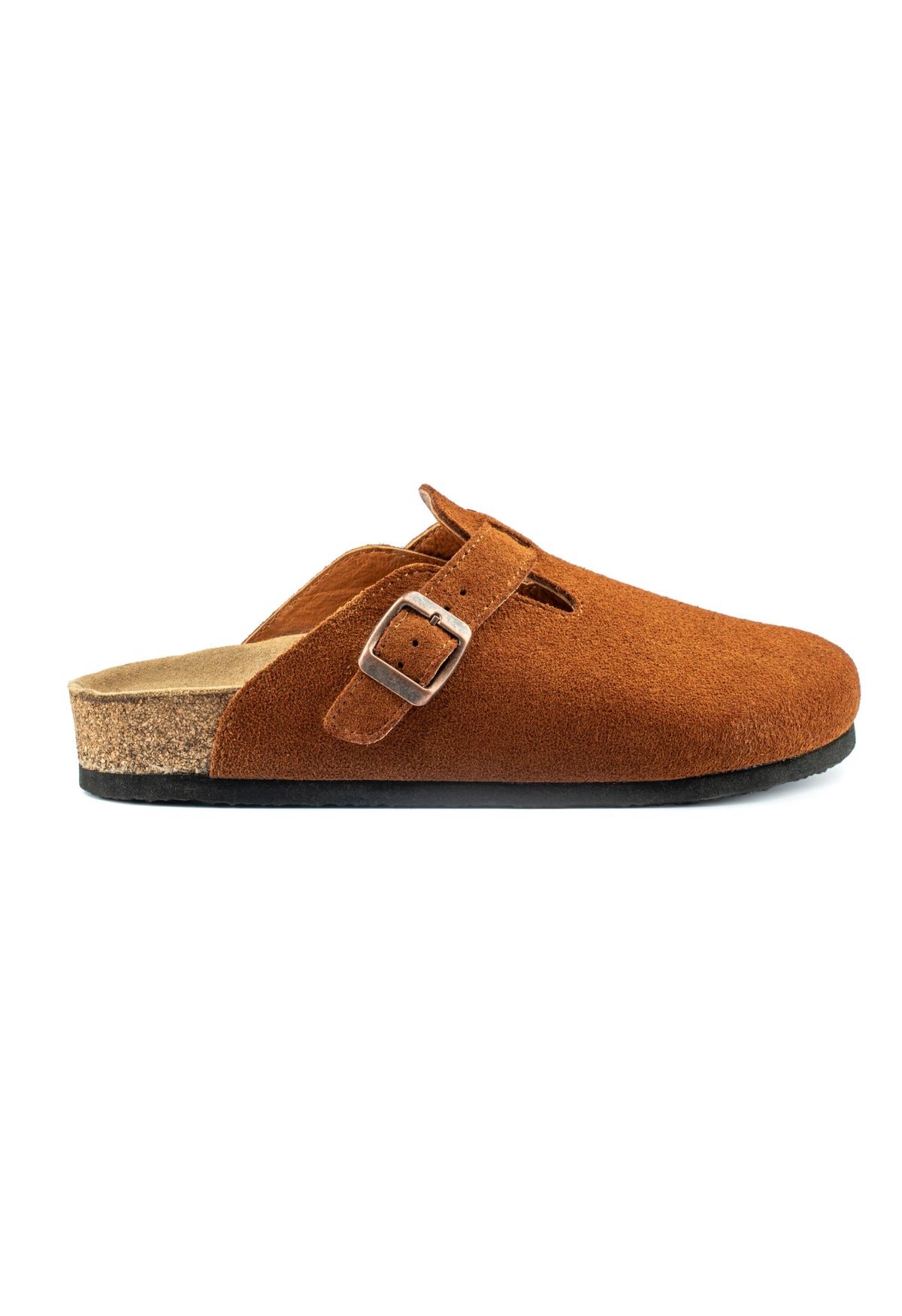 Susana- Natural Cork- Suede Leather- Cinnamon Powder