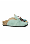 Rachel Natural Cork Suede Leather Mint