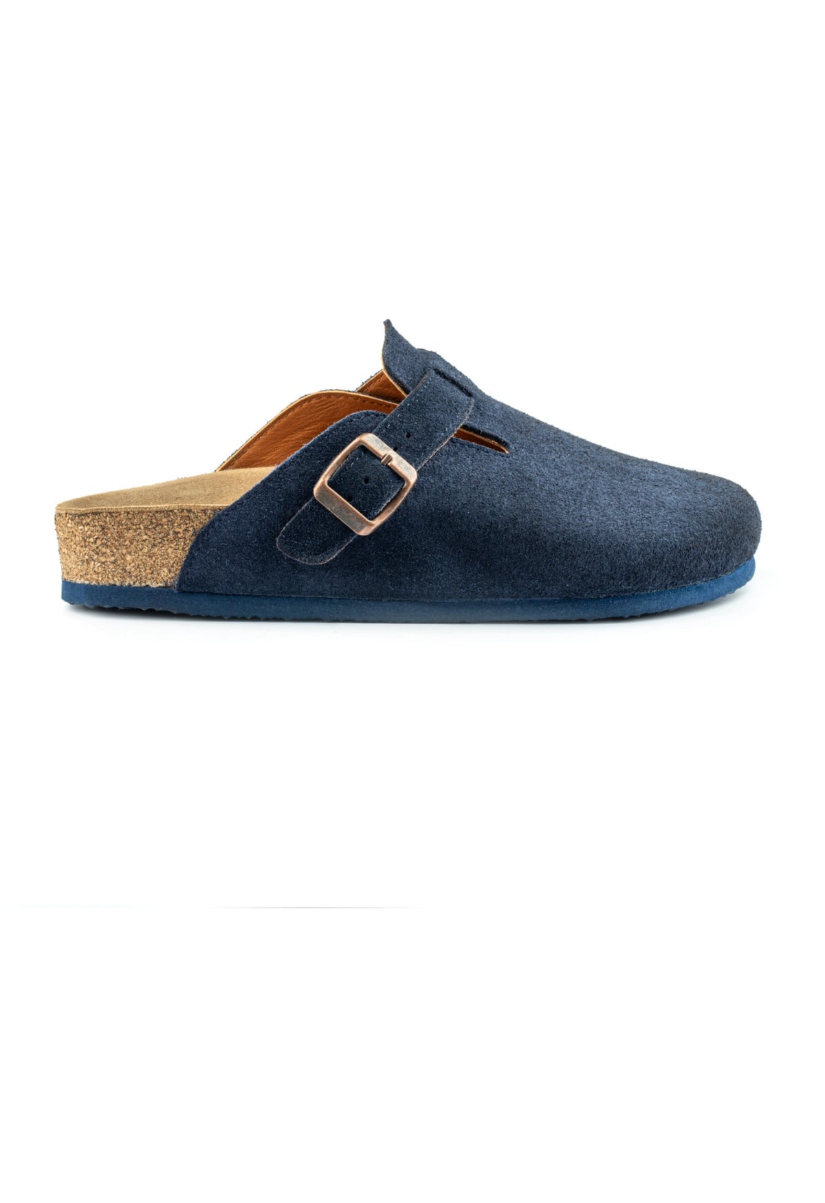 Costa- Natural Cork- Suede Leather- Navy Blue