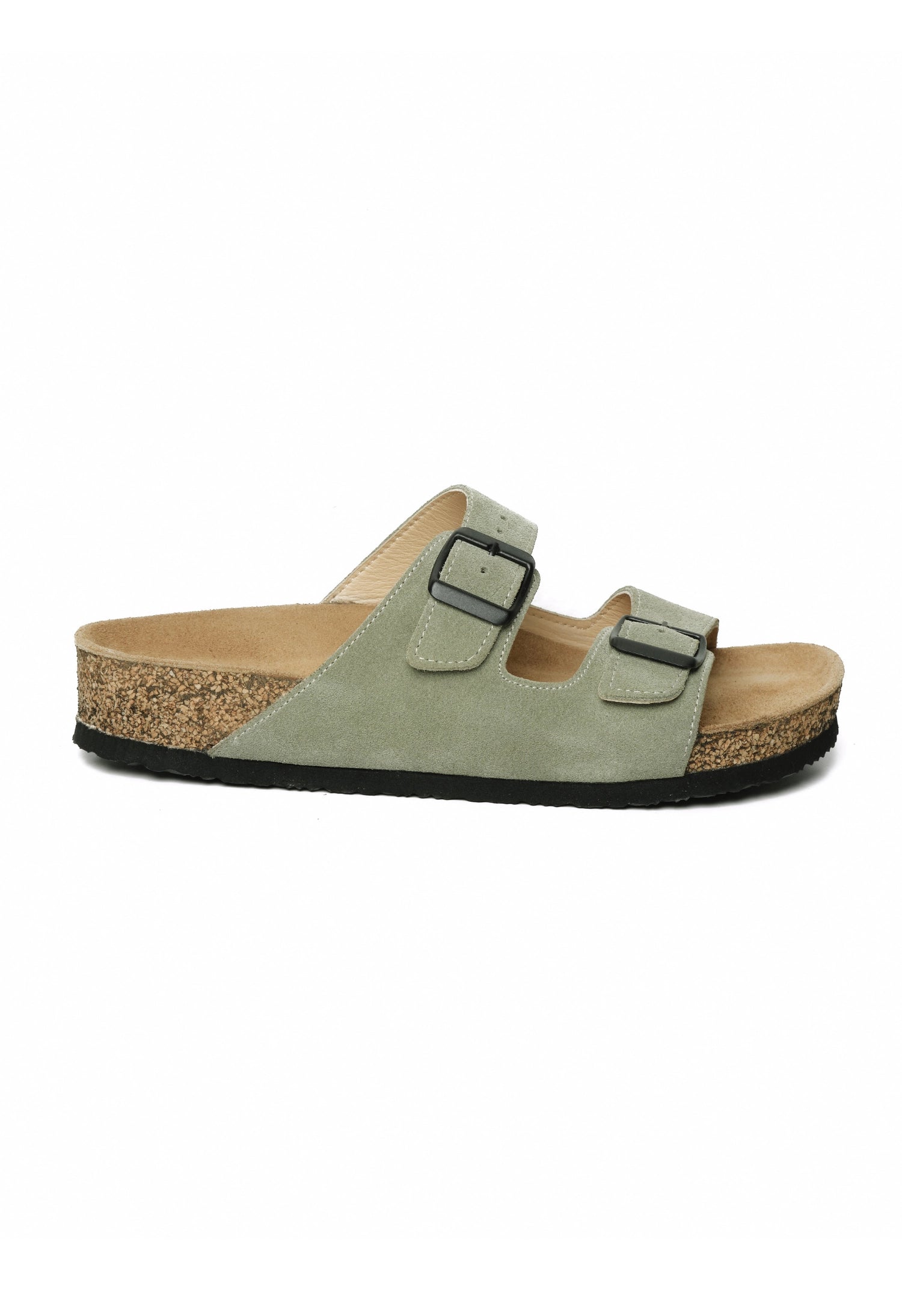Maria Natural Cork Suede Leather Avocado