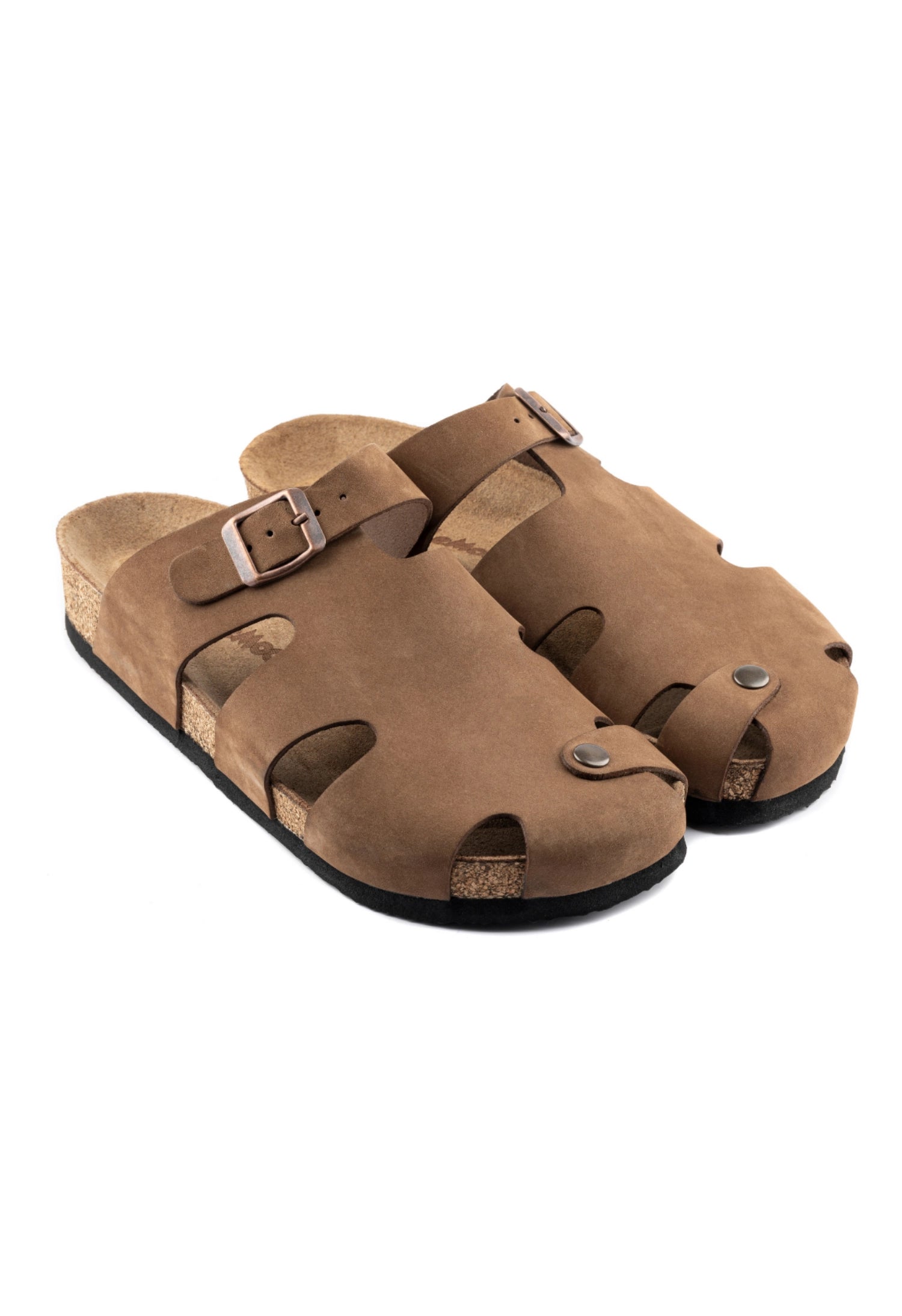 Diego- Natural Cork- Suede Leather- Sand