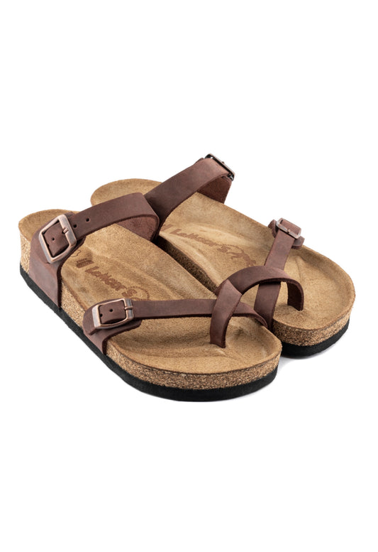 Adriana - Natural Cork- Oiled Leather - Habana