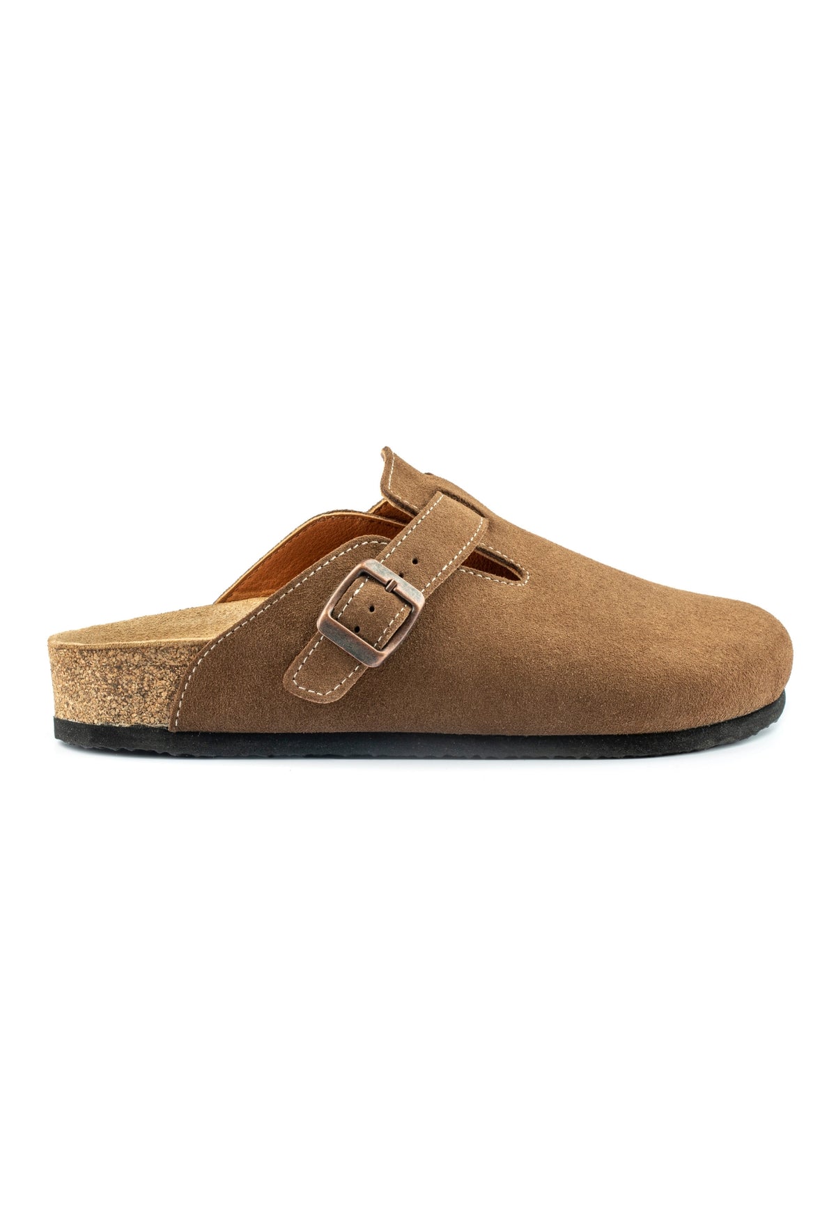 Susana- Natural Cork- Suede Leather- Brown