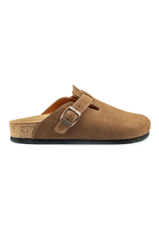 Susana- Natural Cork- Suede Leather- Brown