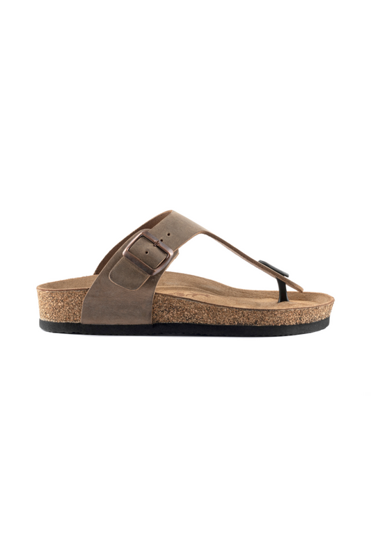 Luiz -Natural Cork- Oiled Leather - Tabacco
