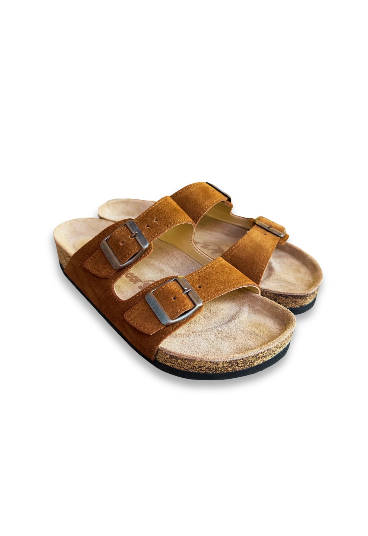Maria- Natural Cork- Suede Leather- Cinnamon Powder