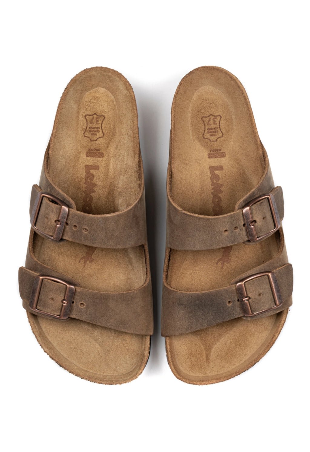 Maria- Natural Cork- Oiled Leather- Tabacco