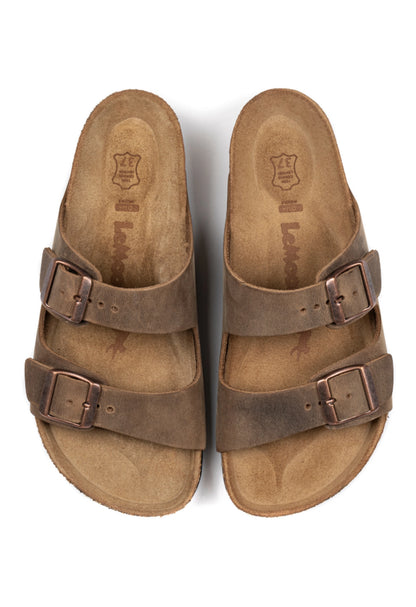 Maria- Natural Cork- Oiled Leather- Tabacco