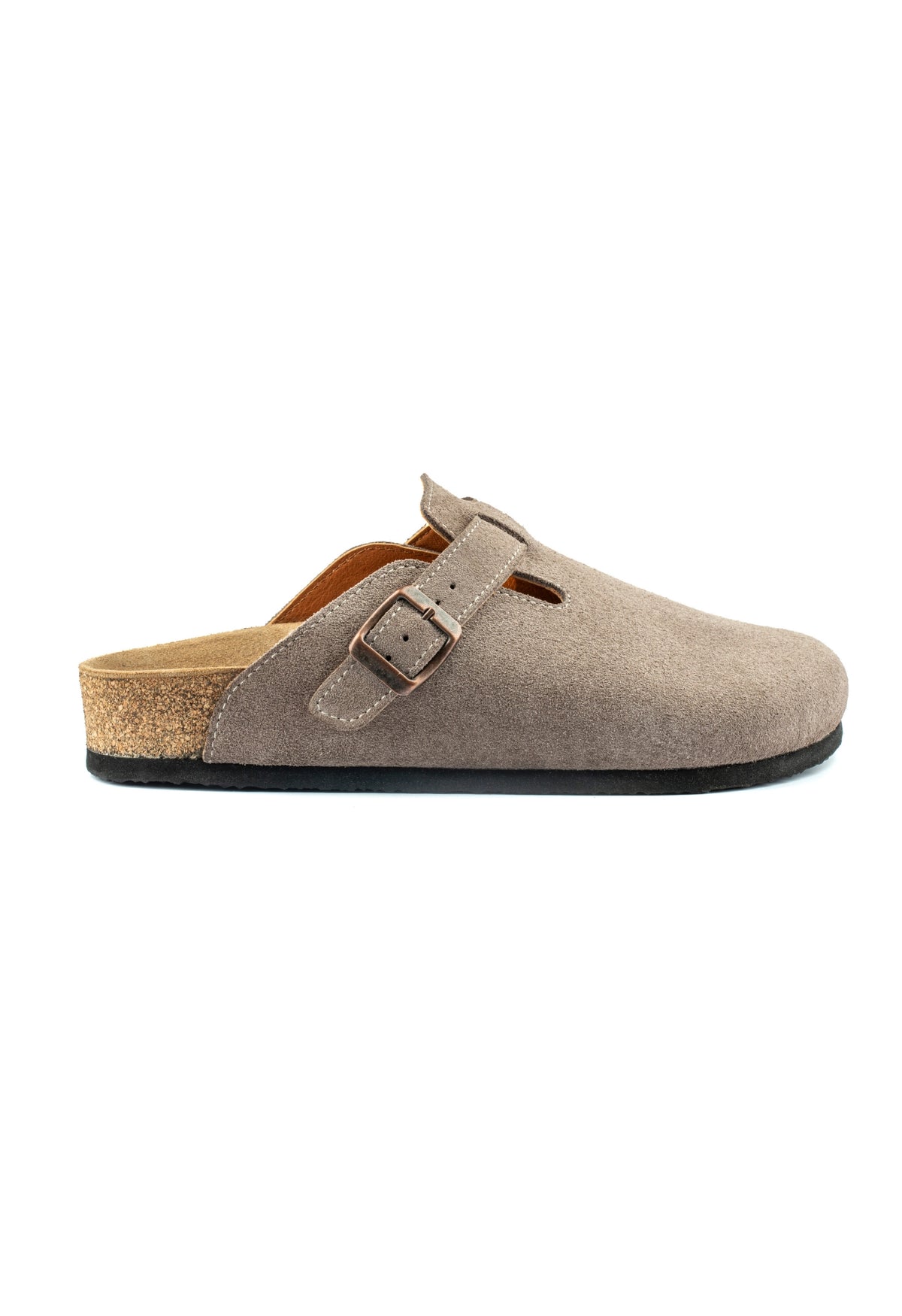Susana- Natural Cork- Suede Leather- Mink