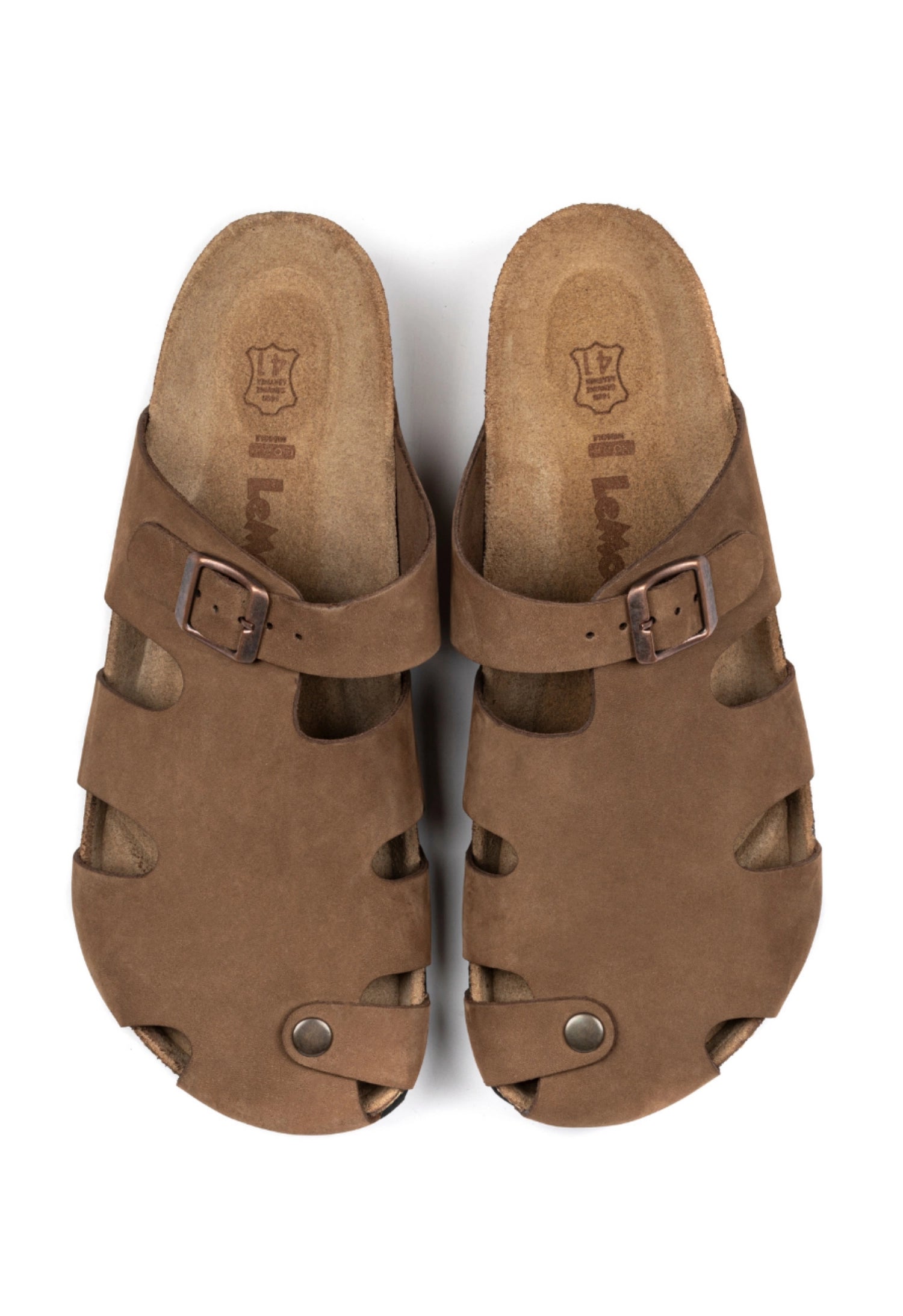 Diego- Natural Cork- Suede Leather- Sand