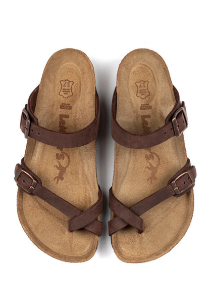 Adriana - Natural Cork- Oiled Leather - Habana