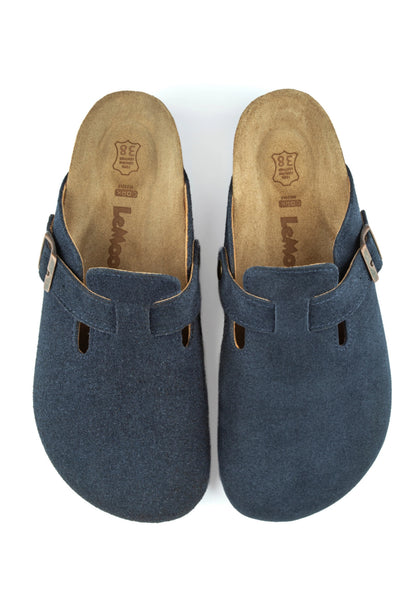 Costa- Natural Cork- Suede Leather- Navy Blue