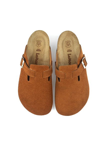 Susana- Natural Cork- Suede Leather- Cinnamon Powder