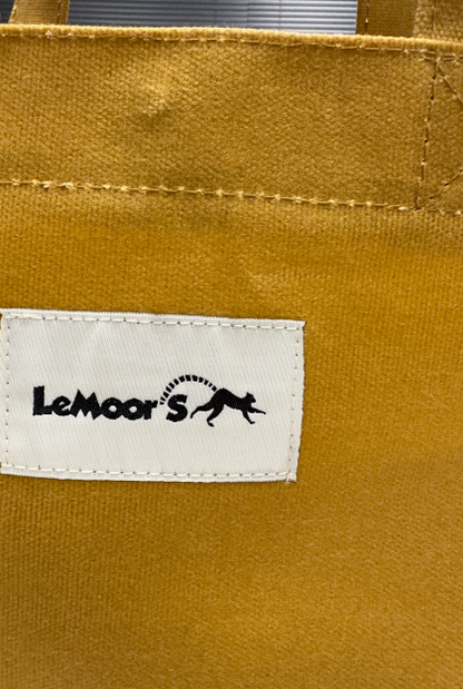 Lemoors Hibiscus Waxed Canvas Tote Bag Mustard