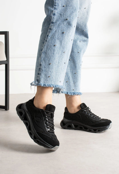 Lemoors Mia Fileli Yüzey Havalı Hafif Yumuşak Tabanlı Sneaker