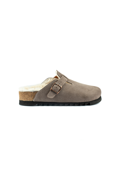 Susana Shearling- Natural Cork- Suede Shearling- Mink