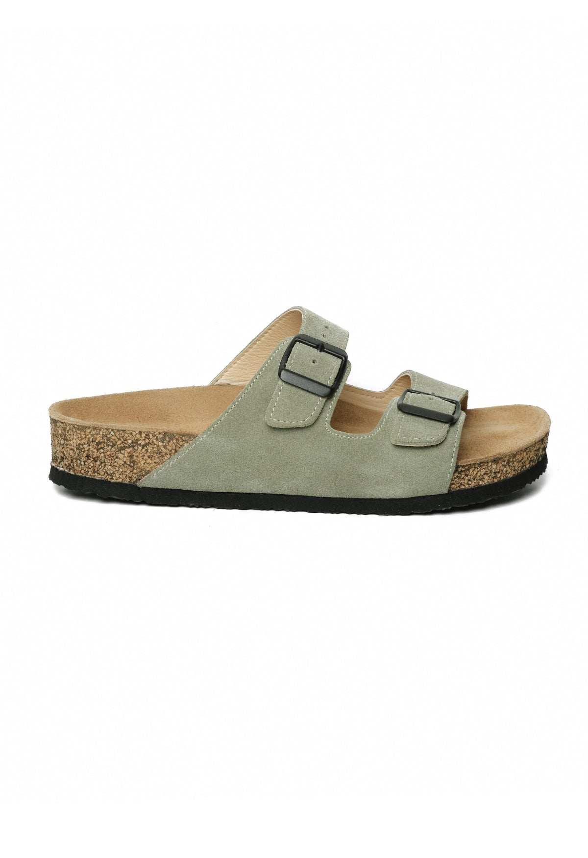Maria Natural Cork Suede Leather Avocado